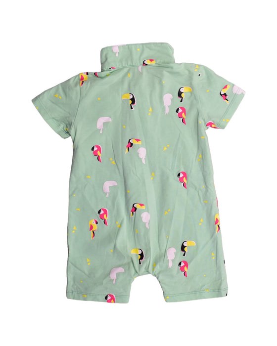 A Green Rompers from Elly in size 6-12M for boy. (Back View)