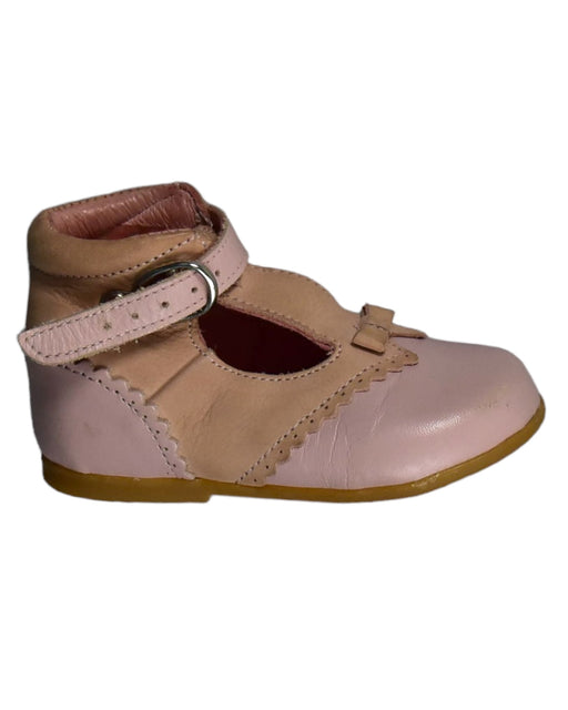 A Pink Flats from Jacadi in size 12-18M for girl. (Front View)