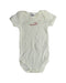 A White Bodysuits from Petit Bateau in size 3-6M for girl. (Front View)