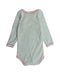 A Green Long Sleeve Bodysuits from Petit Bateau in size 6-12M for girl. (Back View)