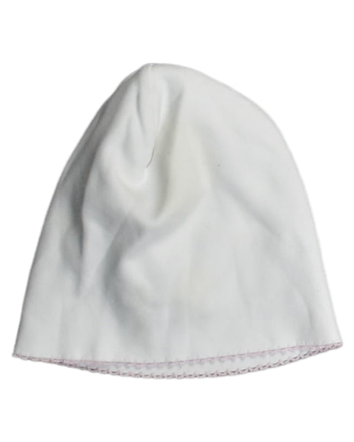A White Beanies from Kissy Kissy in size Newborn for boy. (Front View)