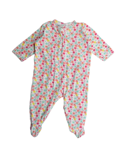 A White Jumpsuits from Petit Bateau in size 3-6M for girl. (Front View)