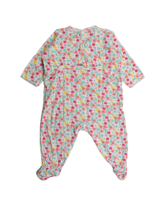 A White Jumpsuits from Petit Bateau in size 3-6M for girl. (Back View)