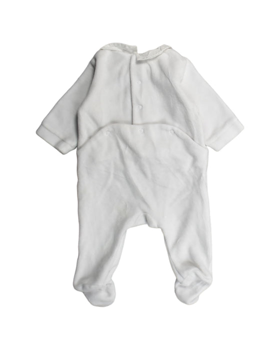 A White Jumpsuits from Jacadi in size Newborn for boy. (Back View)