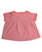 A Red Short Sleeve Tops from Petit Bateau in size 3-6M for girl. (Back View)