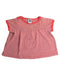 A Red Short Sleeve Tops from Petit Bateau in size 3-6M for girl. (Front View)