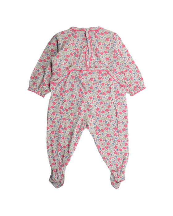 A Pink Jumpsuits from Petit Bateau in size 6-12M for girl. (Back View)