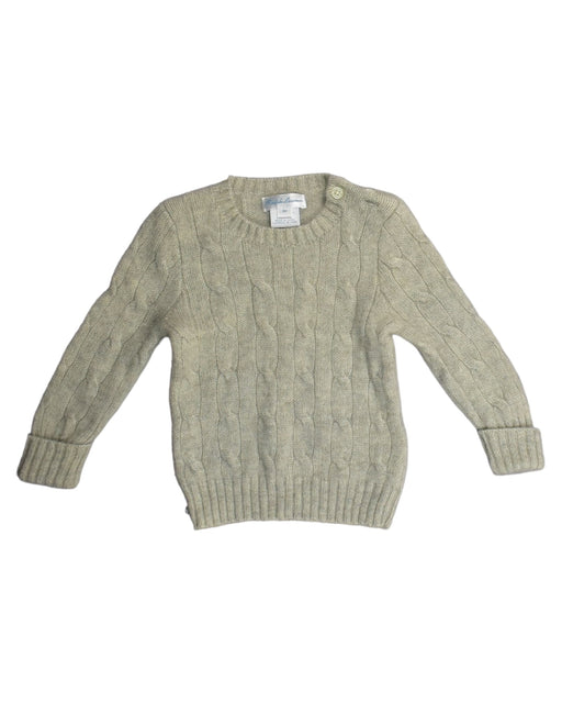 A White Knit Sweaters from Ralph Lauren in size 6-12M for boy. (Front View)