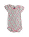 A White Bodysuits from Petit Bateau in size 0-3M for girl. (Front View)