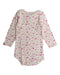 A Pink Bodysuits from Petit Bateau in size 6-12M for girl. (Back View)