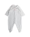 A White Onesies from Kissy Kissy in size 3-6M for girl. (Front View)