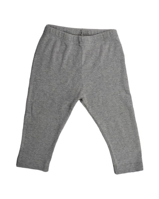 A Grey Leggings from Petit Bateau in size 6-12M for boy. (Front View)