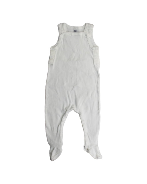 A White Jumpsuits from Petit Bateau in size 3-6M for boy. (Front View)