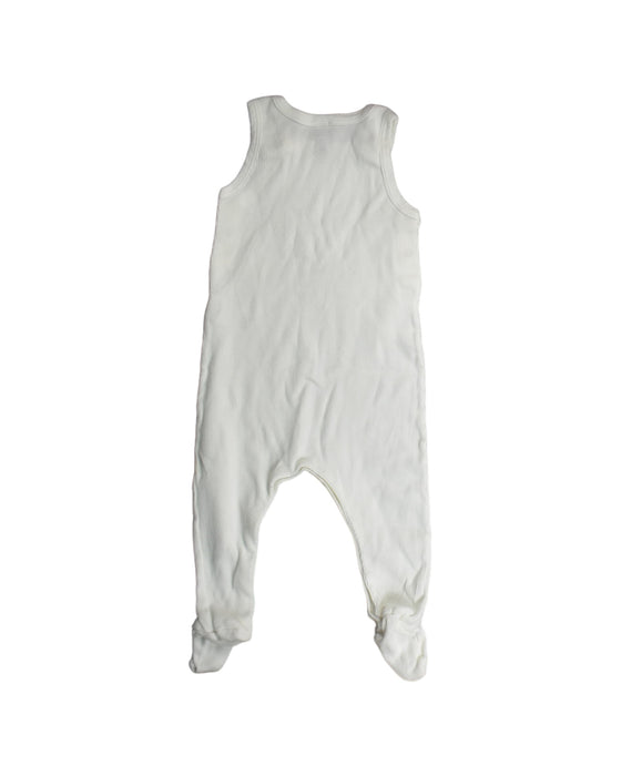A White Jumpsuits from Petit Bateau in size 3-6M for boy. (Back View)