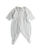 A White Onesies from Bonpoint in size Newborn for girl. (Front View)
