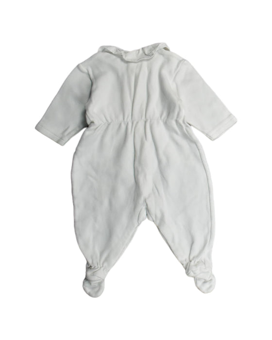 A White Onesies from Bonpoint in size Newborn for girl. (Back View)
