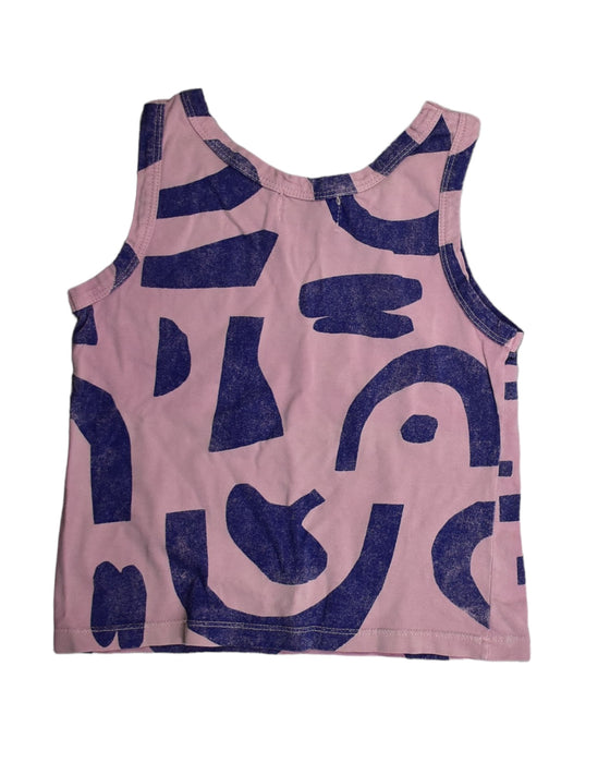 A Pink Sleeveless Tops from Bobo Choses in size 3T for girl. (Back View)