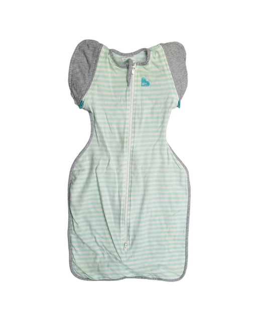 A Green Sleepsacs from Love To Dream in size M for neutral. (Front View)