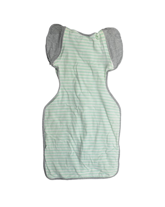 A Green Sleepsacs from Love To Dream in size M for neutral. (Back View)
