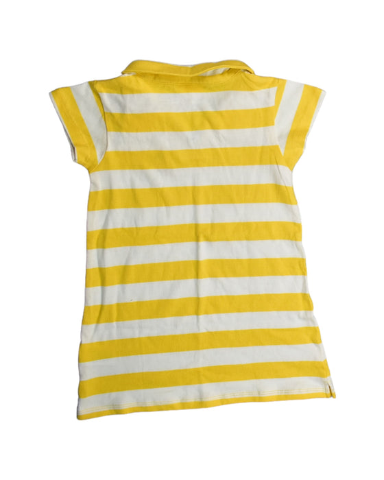 A Yellow Short Sleeve Dresses from Seed in size 4T for girl. (Back View)