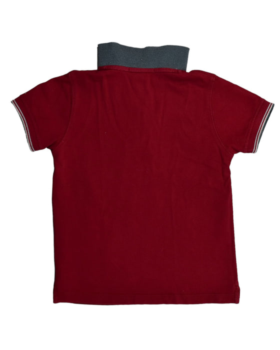 A Red Short Sleeve Polos from Bonpoint in size 4T for boy. (Back View)