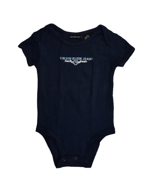 A Navy Bodysuits from Calvin Klein in size 3-6M for boy. (Front View)