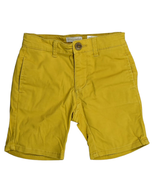 A Yellow Shorts from PONEY in size 4T for boy. (Front View)