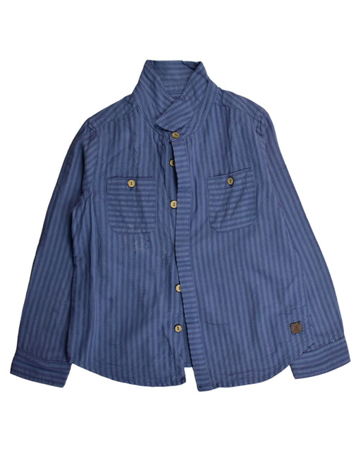 A Blue Shirts from PONEY in size 4T for boy. (Front View)