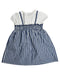 A White Short Sleeve Dresses from Miki House in size 5T for girl. (Back View)