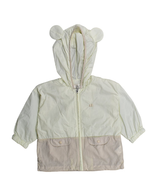 A White Lightweight Jackets from Minkmui in size 12-18M for girl. (Front View)