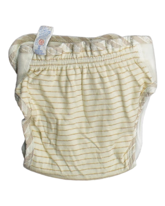 A Yellow Swim Diapers from Tartine et Chocolat in size 3-6M for girl. (Back View)