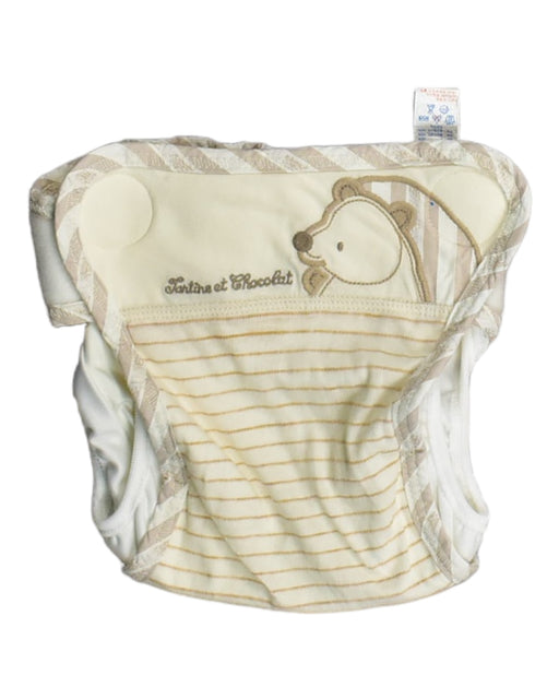 A Yellow Swim Diapers from Tartine et Chocolat in size 3-6M for girl. (Front View)
