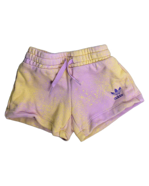A Yellow Shorts from Adidas in size 4T for girl. (Front View)