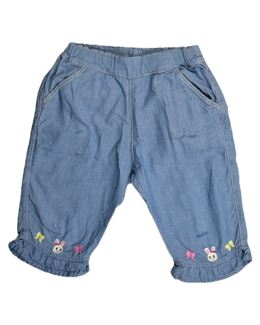 A Blue Casual Pants from Miki House in size 4T for girl. (Front View)