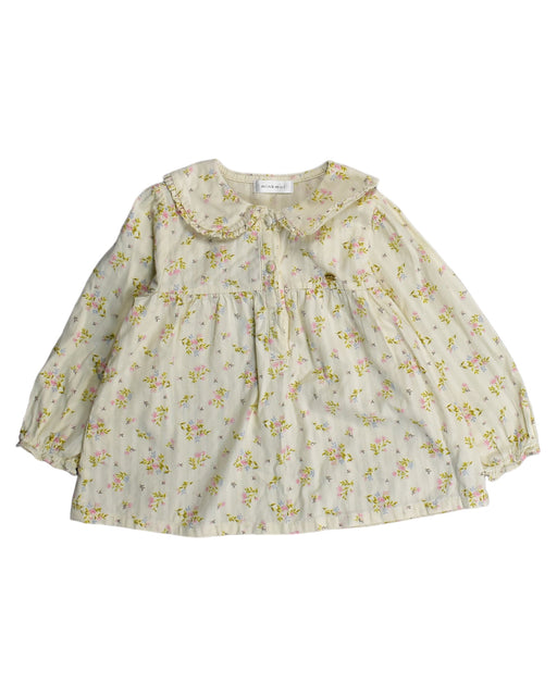 A Yellow Long Sleeve Tops from Minkmui in size 3T for girl. (Front View)