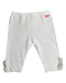 A White Leggings from Miki House in size 5T for girl. (Front View)