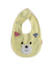 A Yellow Bibs from Miki House in size O/S for neutral. (Front View)