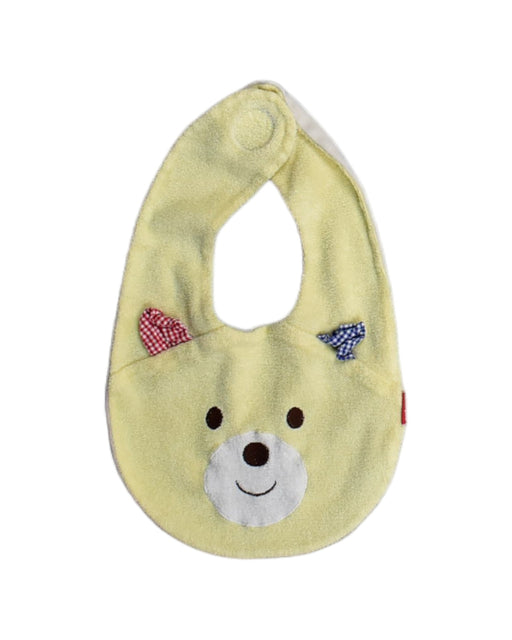 A Yellow Bibs from Miki House in size O/S for neutral. (Front View)