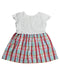 A White Short Sleeve Dresses from Miki House in size 4T for girl. (Back View)