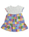 A Multicolour Short Sleeve Dresses from Miki House in size 4T for girl. (Back View)