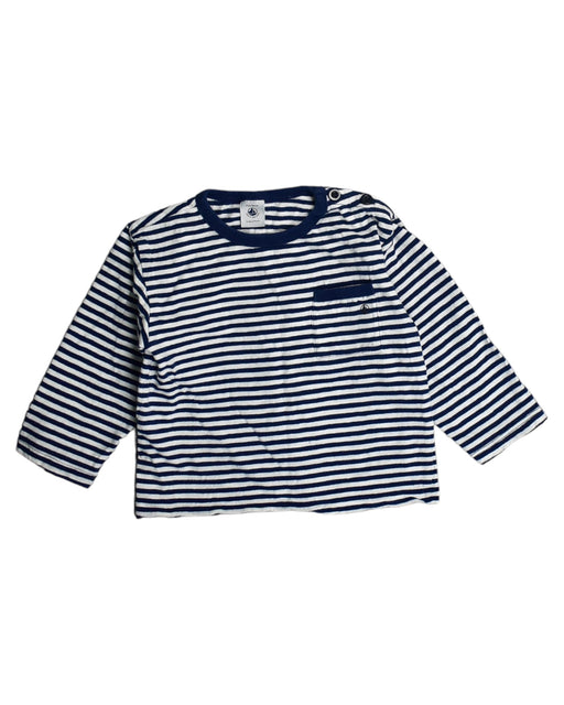 A White Long Sleeve Tops from Petit Bateau in size 18-24M for boy. (Front View)
