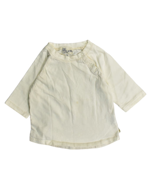 A White Long Sleeve Tops from Benebene in size 18-24M for girl. (Front View)