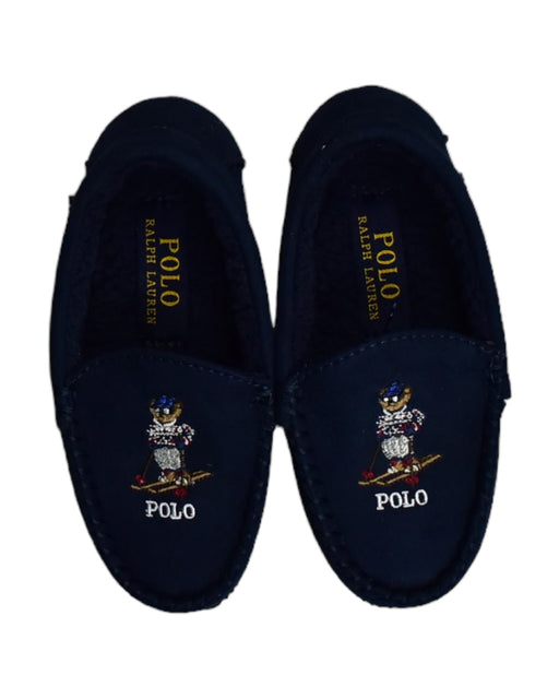 A Navy Loafers & Moccasins from Polo Ralph Lauren in size 5T for boy. (Front View)