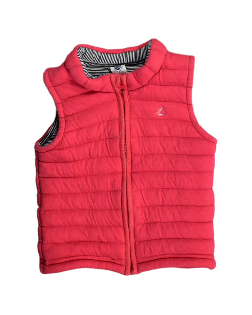 A Red Outerwear Vests from Petit Bateau in size 18-24M for neutral. (Front View)