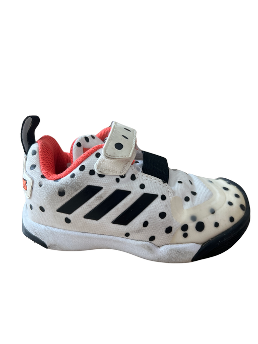 A White Sneakers from Adidas in size 18-24M for neutral. (Front View)