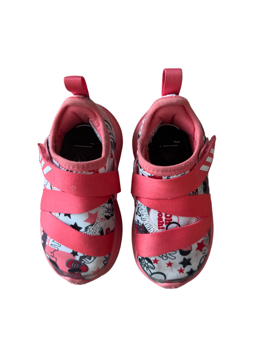 A Pink Sneakers from Adidas in size 18-24M for girl. (Back View)