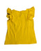A Yellow Sleeveless Tops from Seed in size 4T for girl. (Back View)