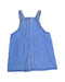 A Blue Overall Shorts from Seed in size 3T for girl. (Back View)