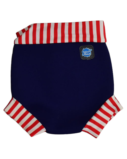 A Red Swim Diapers from Splash About in size S for boy. (Front View)