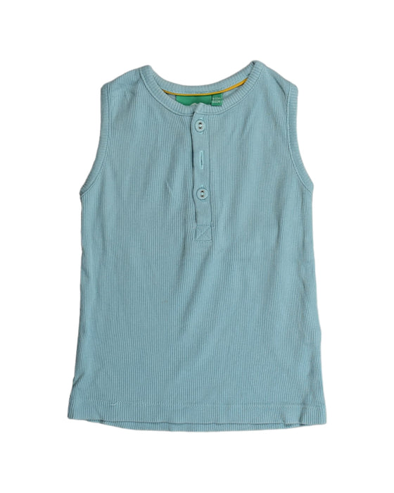 A Blue Sleeveless Tops from Little Green Radicals in size 6-12M for boy. (Front View)